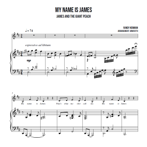 My name is James - Randy Newman